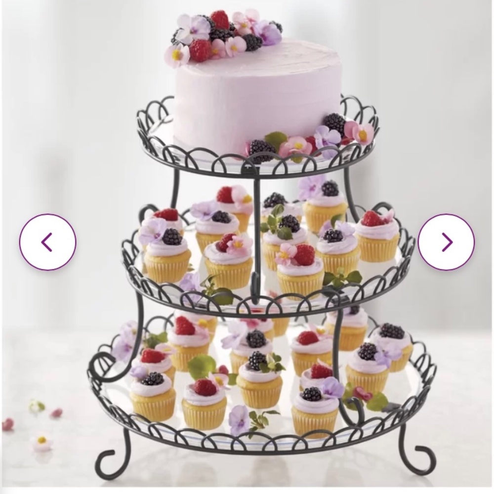 Wilton three tiered dessert stand